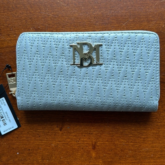 Badgley Mischka Long Braid Quilting Wallet NWT - Picture 3 of 8